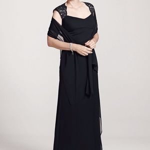 NWT cap sleeve long jersey dress